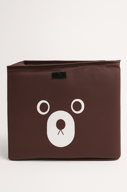 Teddy Bear Foldable Storage Box – Chocolate Brown Cutie