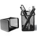 Black Metal Mesh Pen Holder – Sleek & Durable Desk Organizer