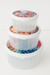 Kiaan Printed Round Storage Containers – Set of 3 (Stackable | Airtight | Multi-Use)