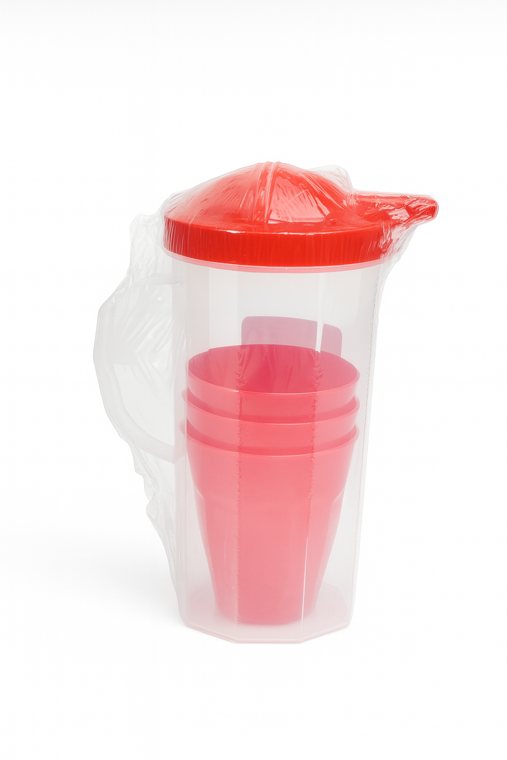 Plastic Jug with some Small Mug