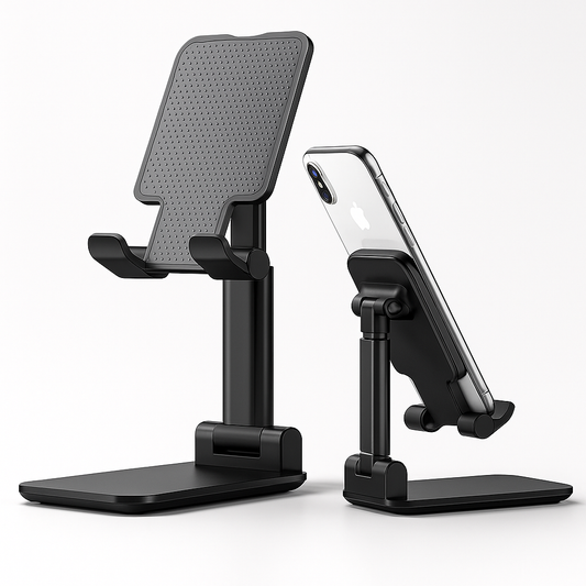 Premium Adjustable Desktop Phone & Tablet Stand – Teal Green