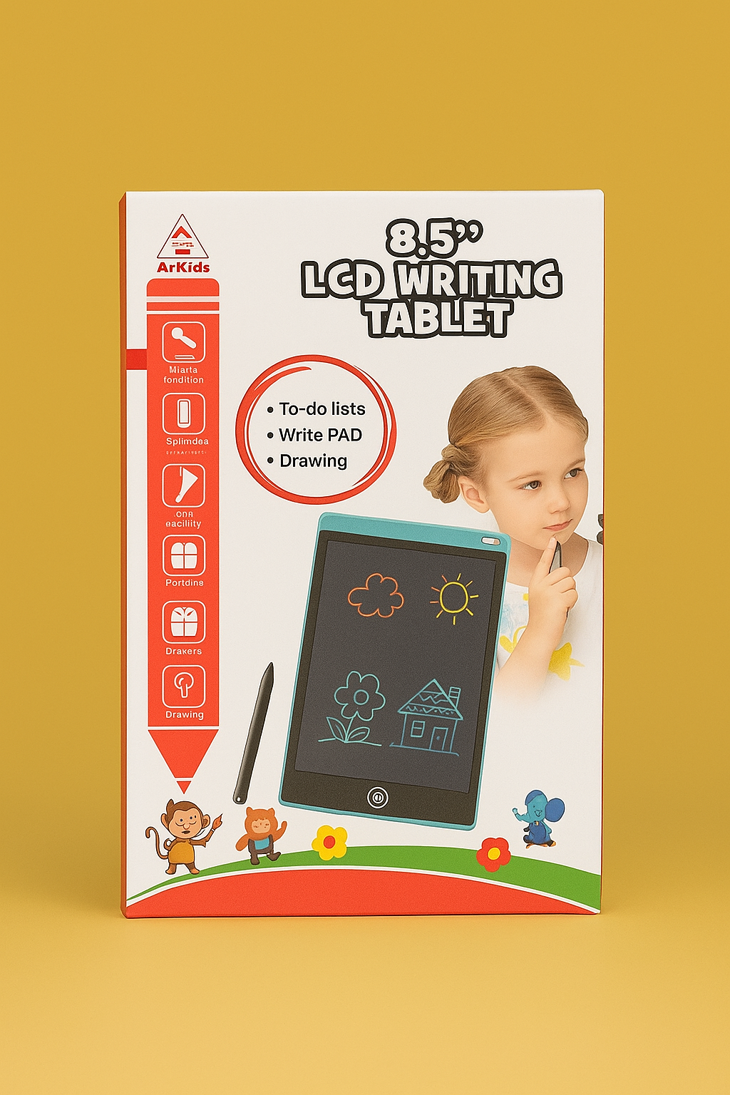 8.5" LCD Writing Tablet for Kids-Multicolor