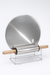Stainless Steel Rolling Board with Rolling Pin & Stand