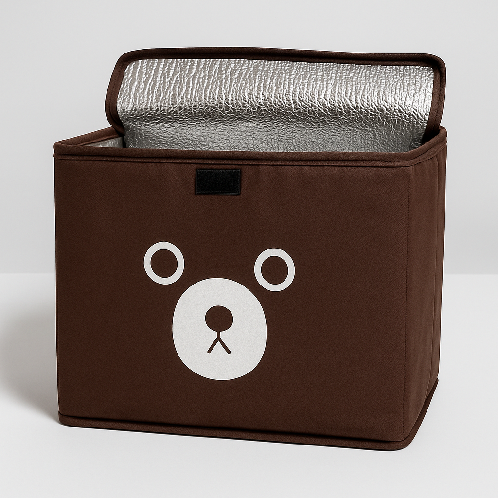 Teddy Bear Foldable Storage Box – Chocolate Brown Cutie