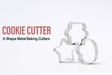 5-Shape Stainless Steel Cookie Cutter Set – Durable Metal Baking Molds