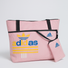 Adidas Striped Tote Bag with Detachable Pouch – Candy Pink Edition