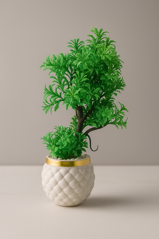 Sunburst Rose Pebble Pot