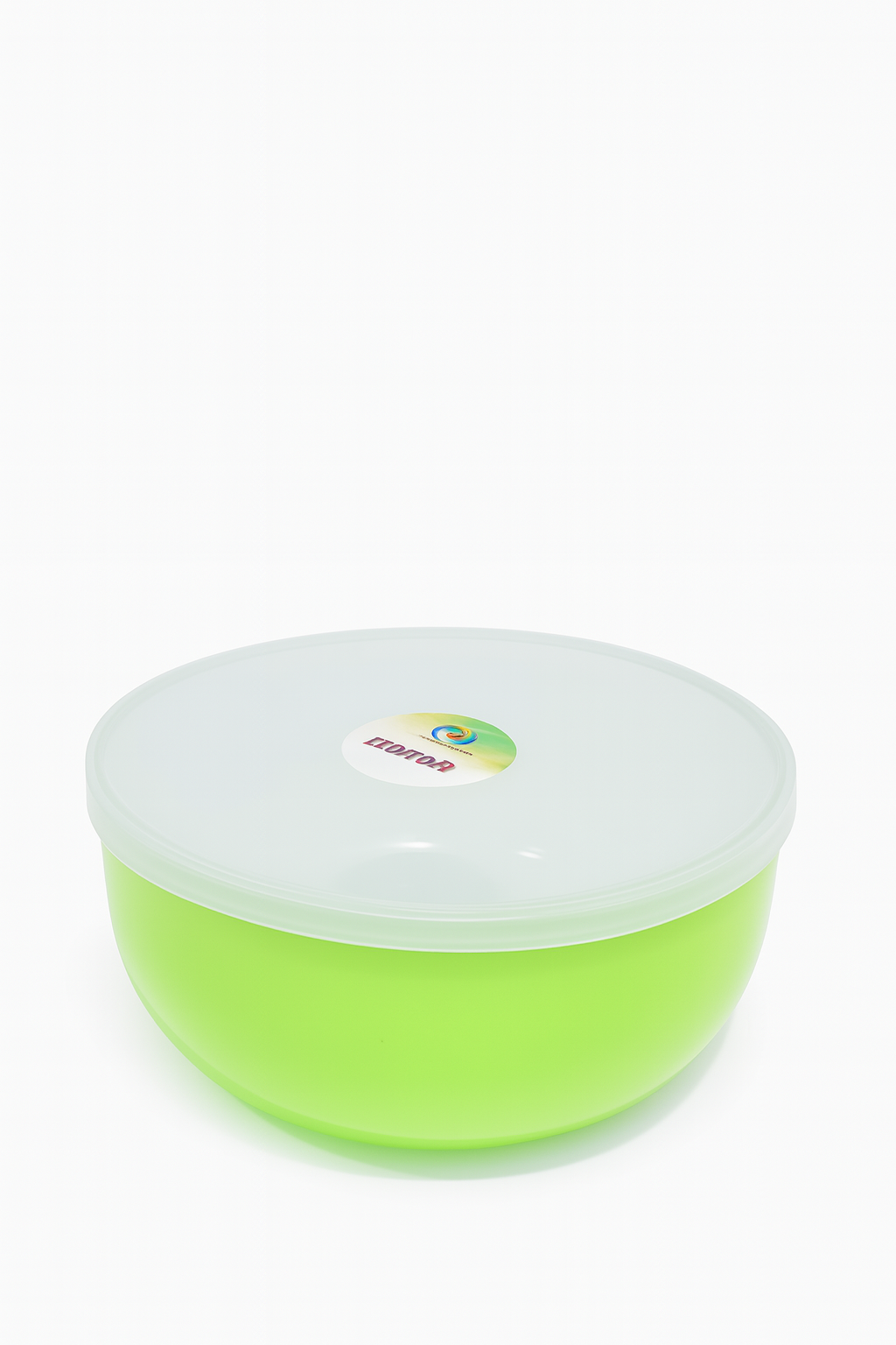 Luqman Round Plastic Food Container – Red Base with Pink Lid