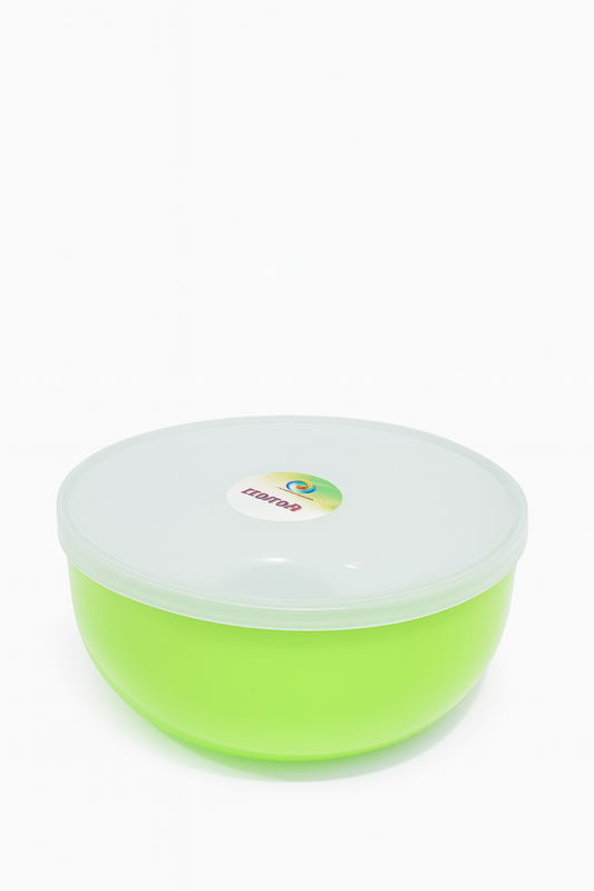 Luqman Round Plastic Food Container – Red Base with Pink Lid