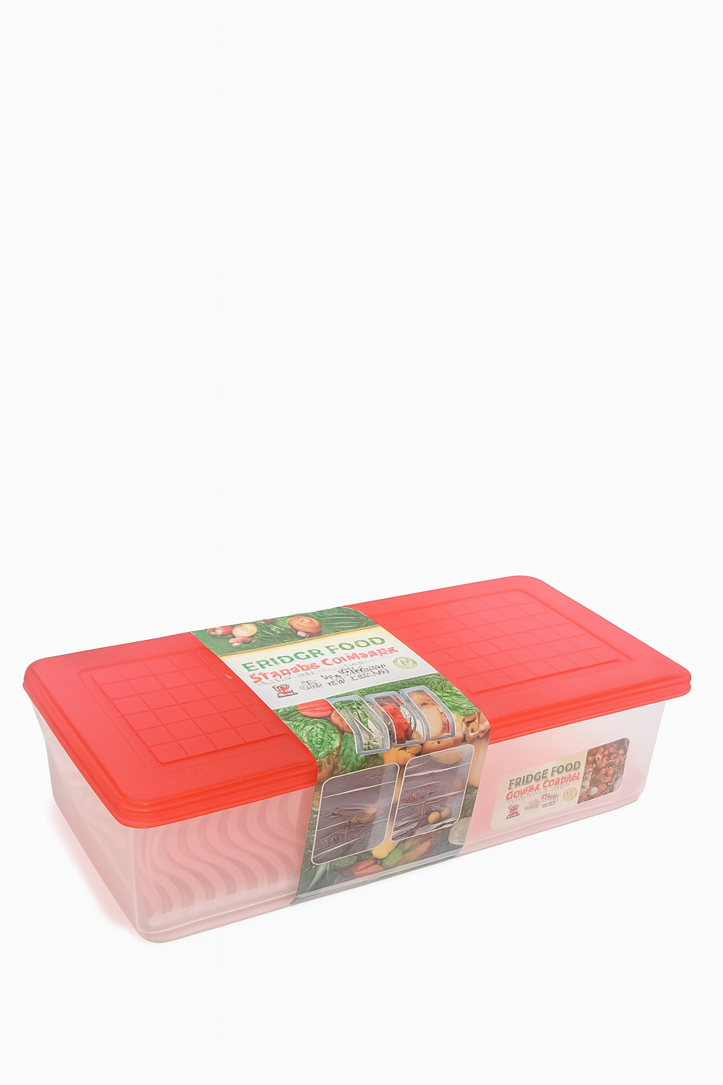 Fridge Food Stackable Container – 3 Compartment Airtight Storage Box (2200 ml)
