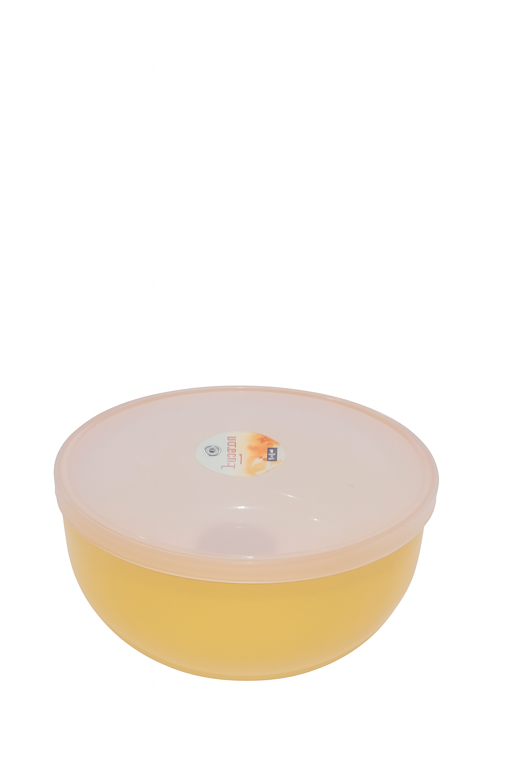 Luqman Round Plastic Food Container – Red Base with Pink Lid