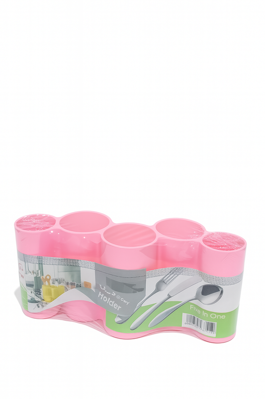 Homeket 5 Section Cutlery Holder – Black