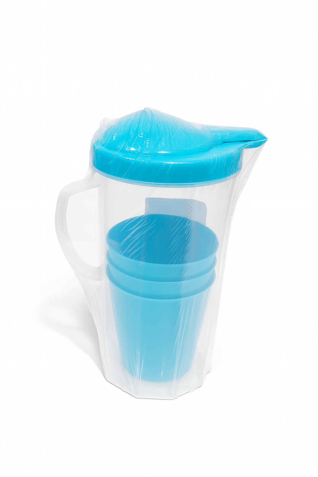 Plastic Jug with some Small Mug