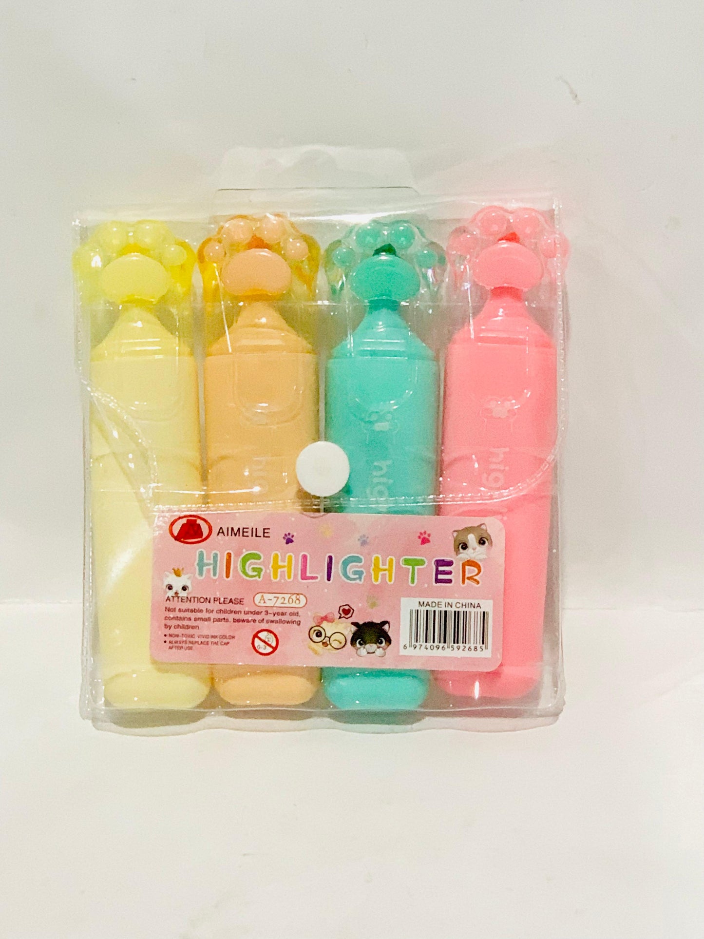 4 Piece Highlighter Marker