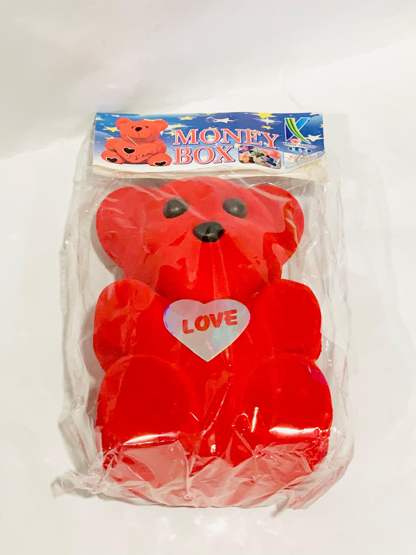 Money Saving Box-Plastic Teady Bear
