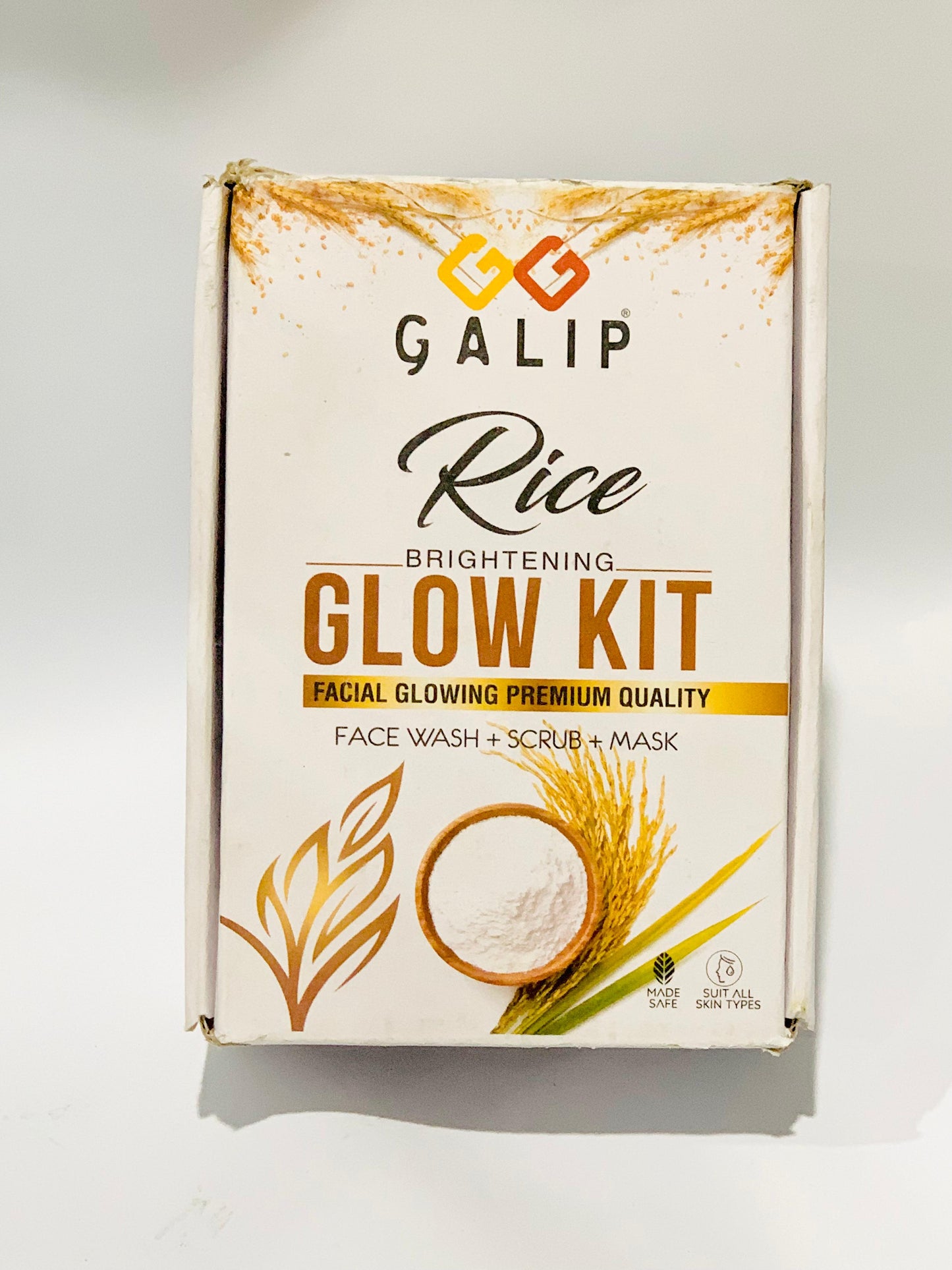 Korean Facial Kit GALIP Rice Glow Kit - Korean Glow Mask - Korean Glow Kit - Brightening Rice Mask Pack - Brightening Rice Skin Wash - Jmw Face Facial Kit - Rice Glass Skin - Rice Cleanser - Rice Body Wash - Rice Fair Skin Care