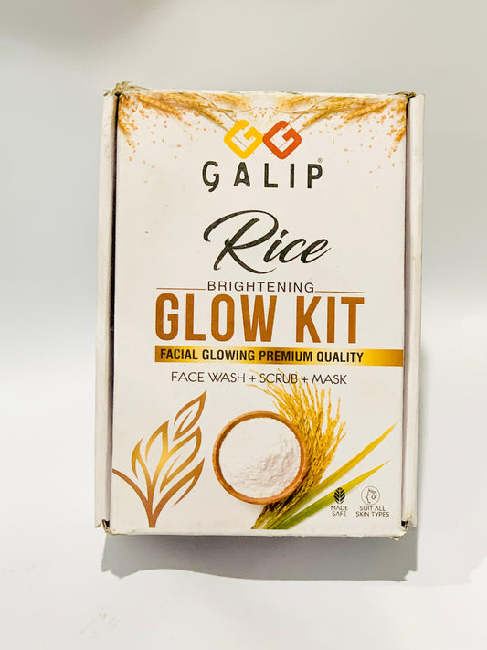 Korean Facial Kit GALIP Rice Glow Kit - Korean Glow Mask - Korean Glow Kit - Brightening Rice Mask Pack - Brightening Rice Skin Wash - Jmw Face Facial Kit - Rice Glass Skin - Rice Cleanser - Rice Body Wash - Rice Fair Skin Care