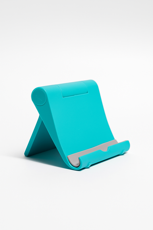 Adjustable Portable Phone & Tablet Stand – Teal Blue